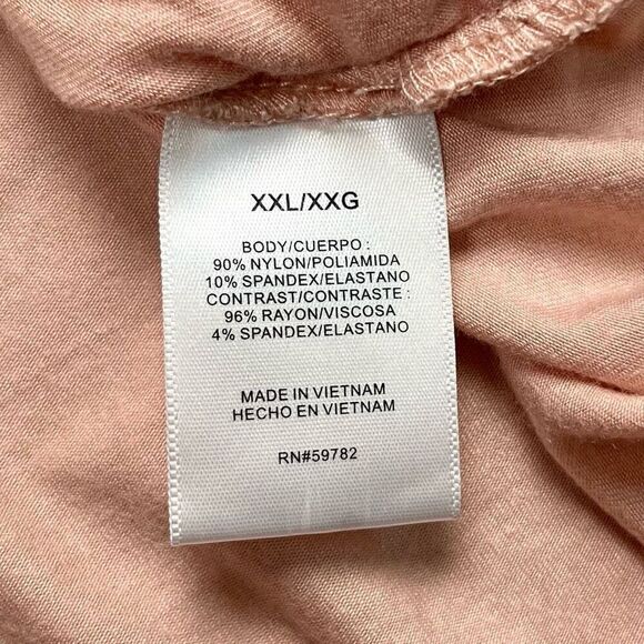 Adrianna Papell Women’s Pink Lace Overlay Career Tank Top XXL - Picture 9 of 10